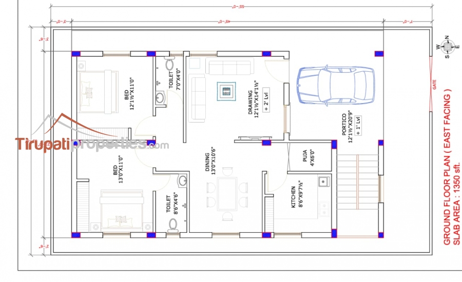 Low Budget Plots and Below 45 Lacs Houses for Sale Near Chandragiri Fort Junction