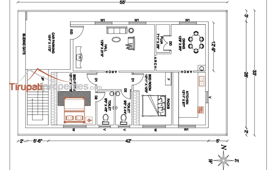 Low Budget Plots and Below 45 Lacs Houses for Sale Near Chandragiri Fort Junction